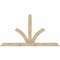Ekena Millwork Richland Rough Sawn Timber Gable Bracket, Douglas Fir, 108"W x 58"H x 4"D x 6"F, 13/12 Pitch GBW108X58X0406RIC00RDF - alternate 1